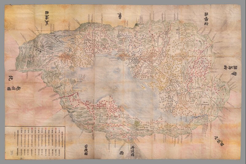 1837 Omi Kuni-ezu (Branner Earth Science Library & Map Collections, Stanford University)